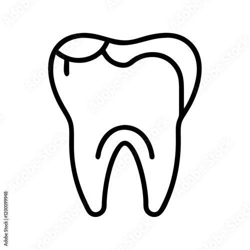 dental icon, dental line art - simple line art of dental, perfect for dental logos and icons and themed design 