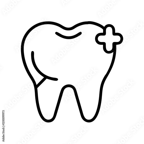 dental icon, dental line art - simple line art of dental, perfect for dental logos and icons and themed design 