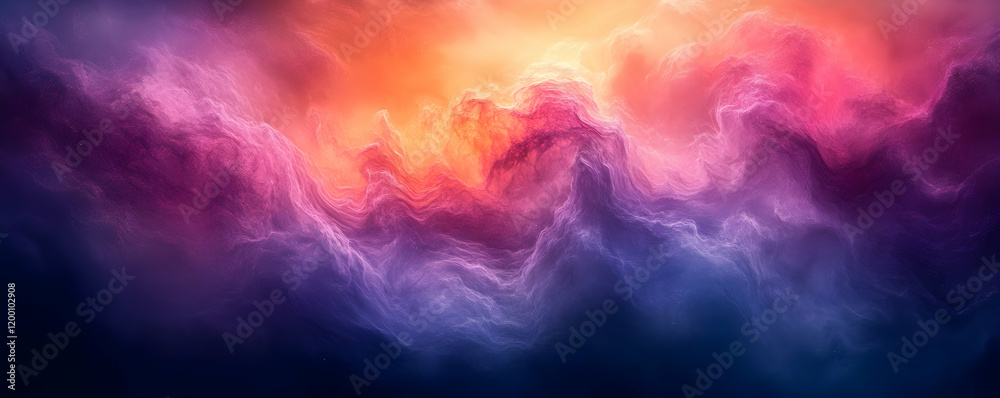 Cosmic Cloudscape Nebula swirls, vibrant sunset Cosmic Cloudscape Nebula swirls, vibrant sunset