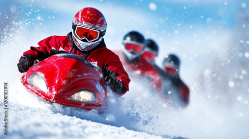 Bobsled team races down icy track with intense focus and speed in winter sports competition