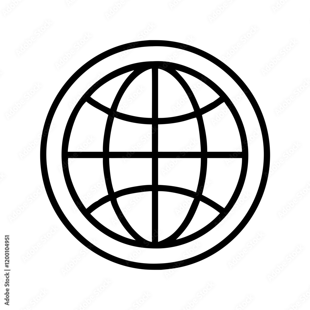 earth globe emblem icon, earth globe emblem line art - simple line art of earth globe emblem, perfect for earth globe emblem logos and icons and themed design earth globe emblem icon, earth globe emblem line art - simple line art of earth globe emblem, perfect for earth globe emblem logos and icons and themed design