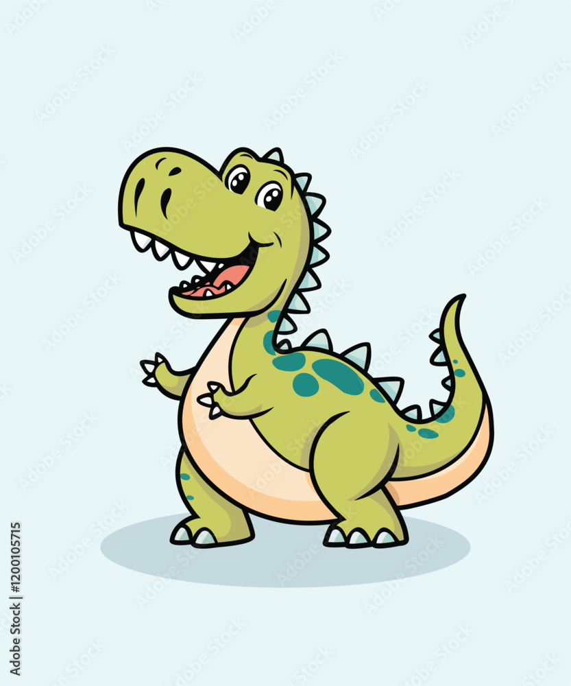 Obraz premium Cute Vector Dinosaur File