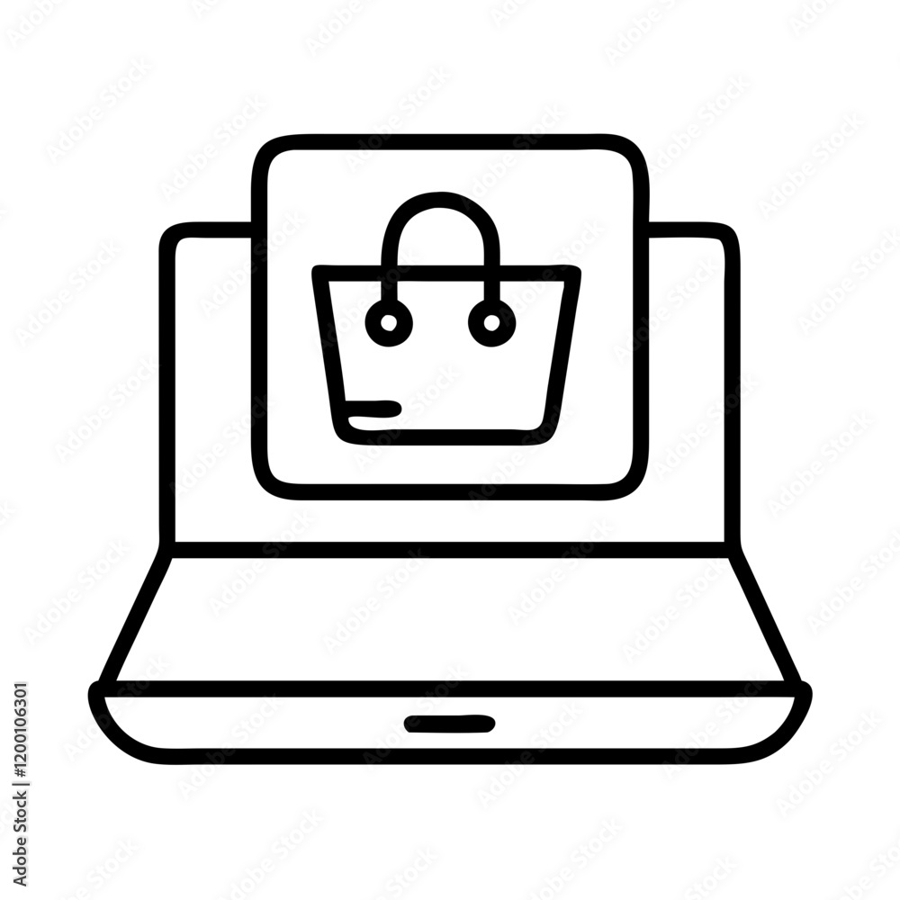 e commerce shopping icon, e commerce shopping line art - simple line art of e commerce shopping, perfect for e commerce shopping logos and icons and themed design e commerce shopping icon, e commerce shopping line art - simple line art of e commerce shopping, perfect for e commerce shopping logos and icons and themed design