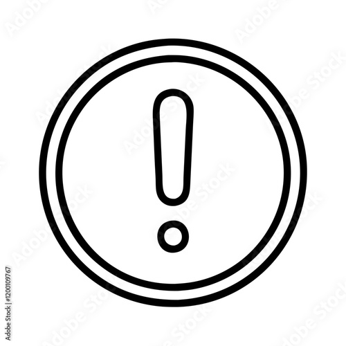 Wallpaper Mural exclamation mark sign icon, exclamation mark sign line art - simple line art of exclamation mark sign, perfect for exclamation mark sign logos and icons and themed design  Torontodigital.ca