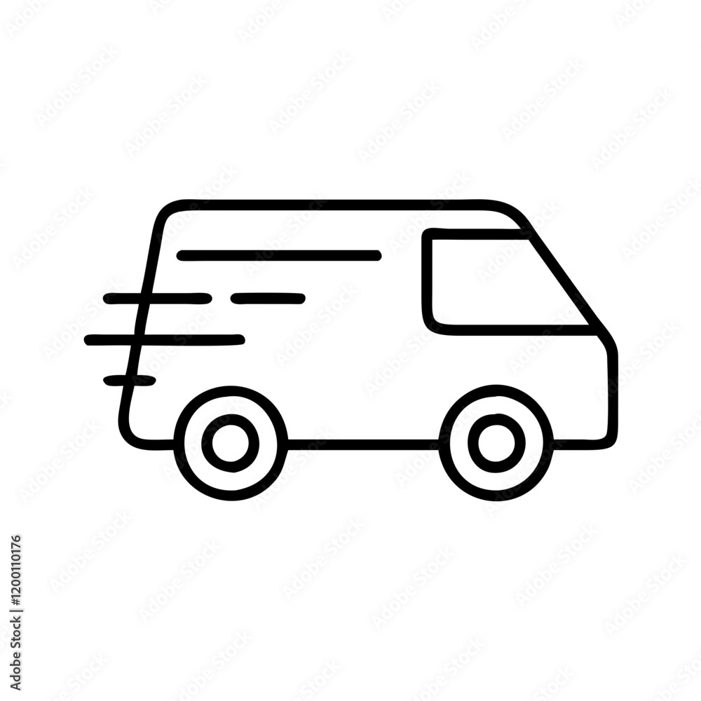 express van icon, express van line art - simple line art of express van, perfect for express van logos and icons and themed design express van icon, express van line art - simple line art of express van, perfect for express van logos and icons and themed design