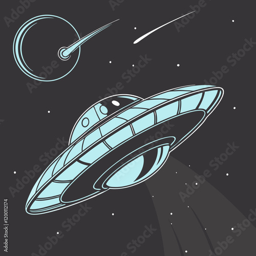 ufo in space