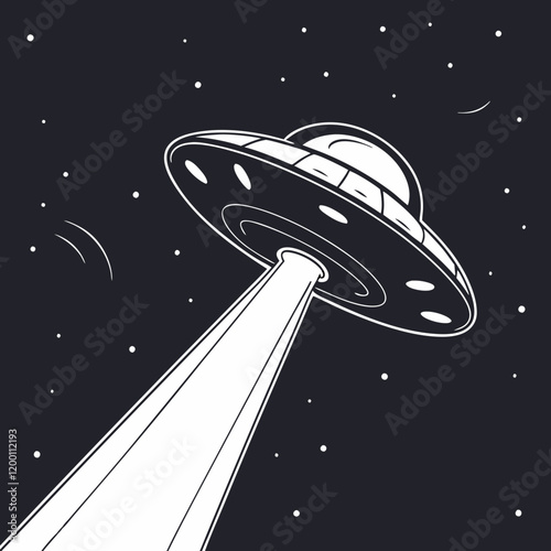 Fototapeta Naklejka Na Ścianę i Meble -  ufo in space