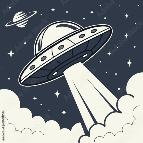 ufo in space