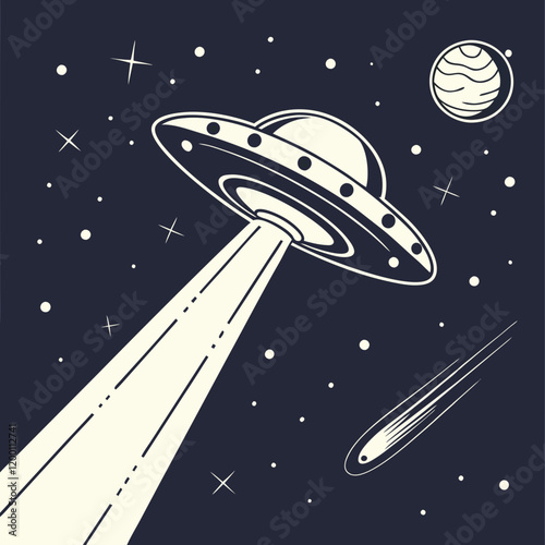 ufo in space