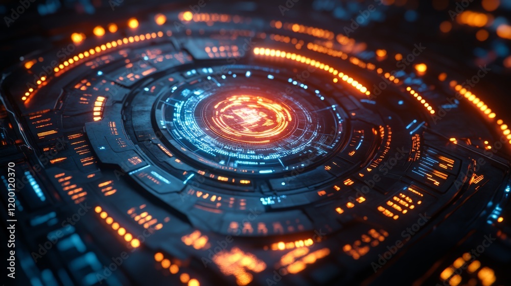 Digital Interface with Vibrant Holographic Technology Design Digital Interface with Vibrant Holographic Technology Design