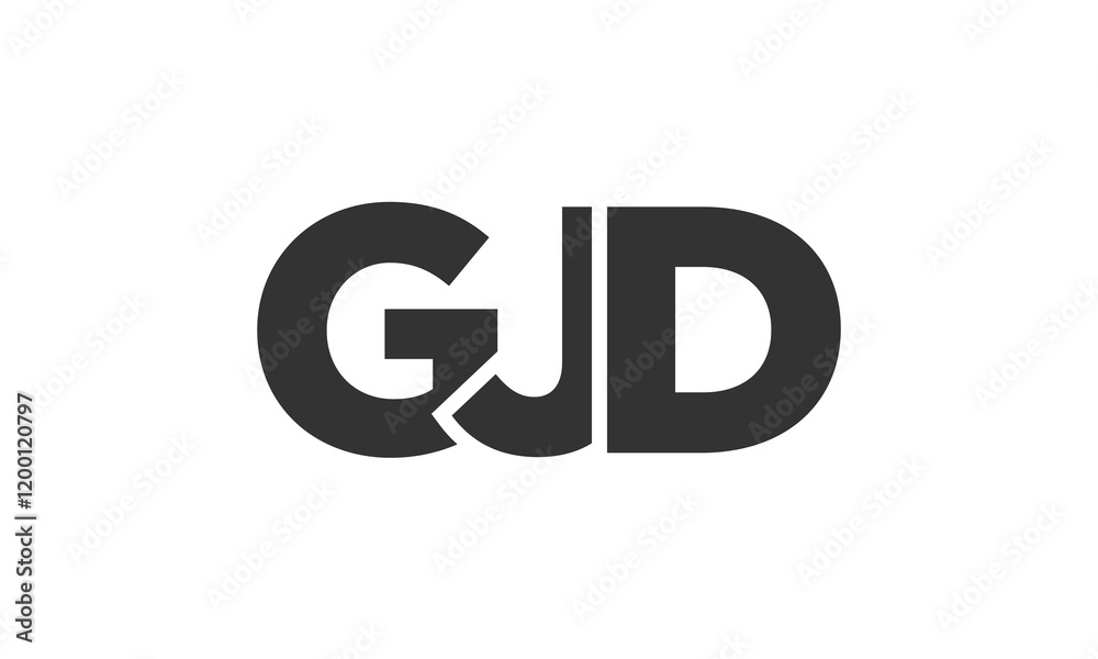 GJD logo design template with strong and modern bold text. Initial based vector logotype featuring simple and minimal typography. Trendy company identity. GJD logo design template with strong and modern bold text. Initial based vector logotype featuring simple and minimal typography. Trendy company identity.