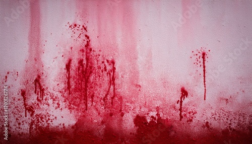 spooky pink background horror bloody wall background white wall with blood splash for creepy history photo