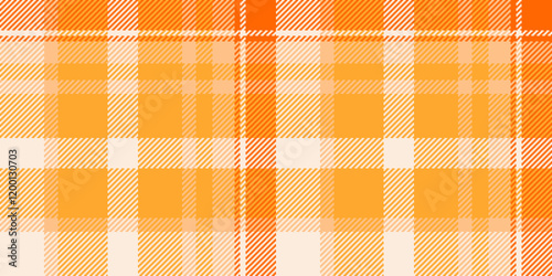 Hounds fabric seamless texture, expressive tartan plaid pattern. Flooring textile vector background check in amber and light colors.