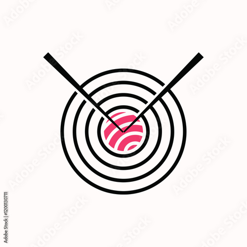 bullseye sushi logo