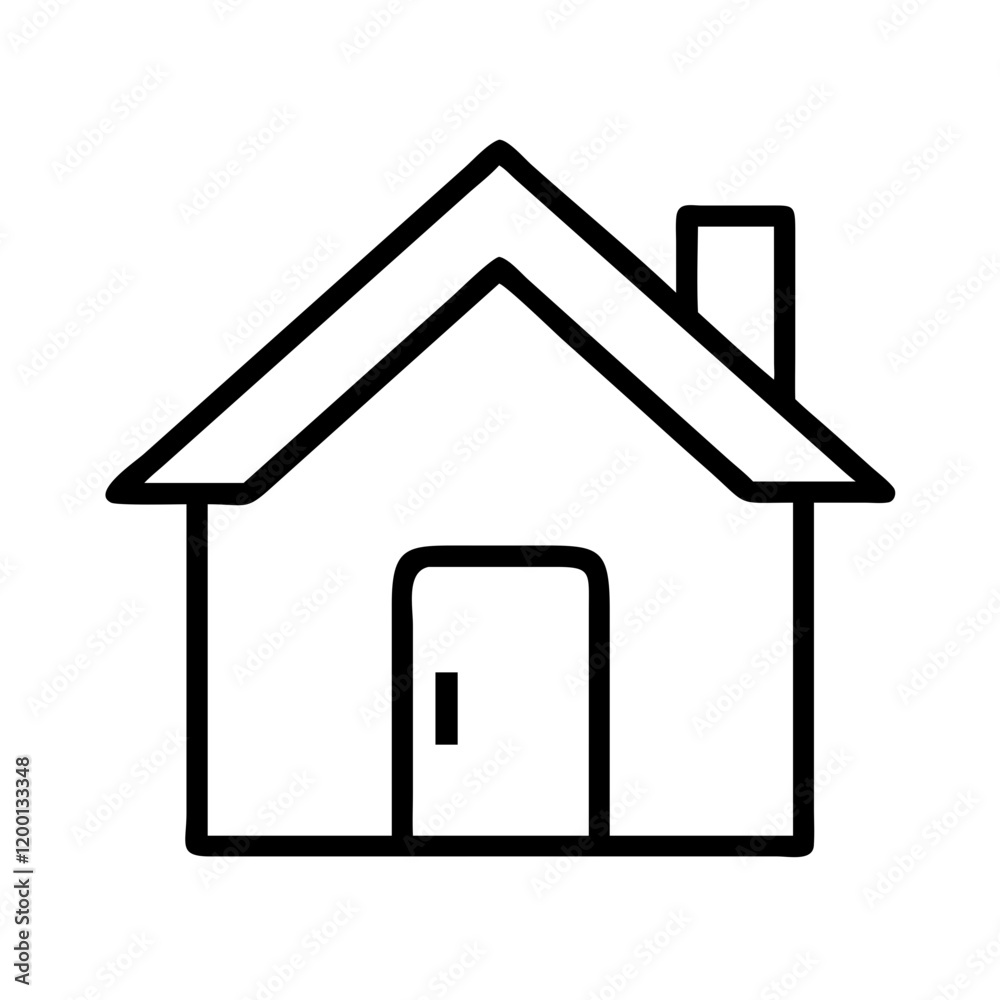 house icon, house line art - simple line art of house, perfect for house logos and icons and themed design house icon, house line art - simple line art of house, perfect for house logos and icons and themed design