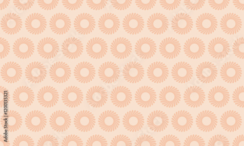 Elegant peachtoned circular pattern.  Perfect for backgrounds, textiles, or website design.  Subtle, repeating design offers a sophisticated aesthetic. Ideal for branding or print projects. photo