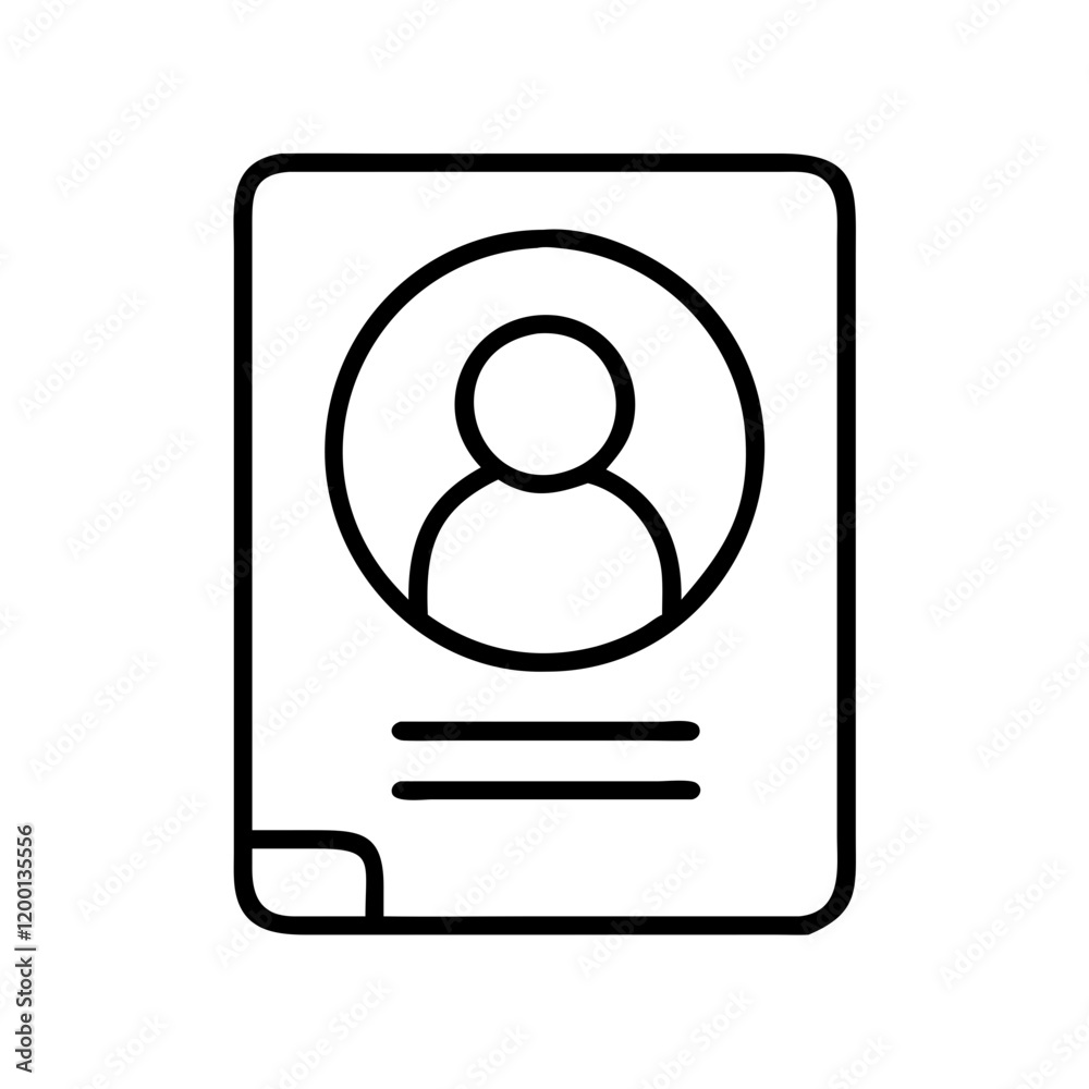 identity solid icon, identity solid line art - simple line art of identity solid, perfect for identity solid logos and icons and themed design 