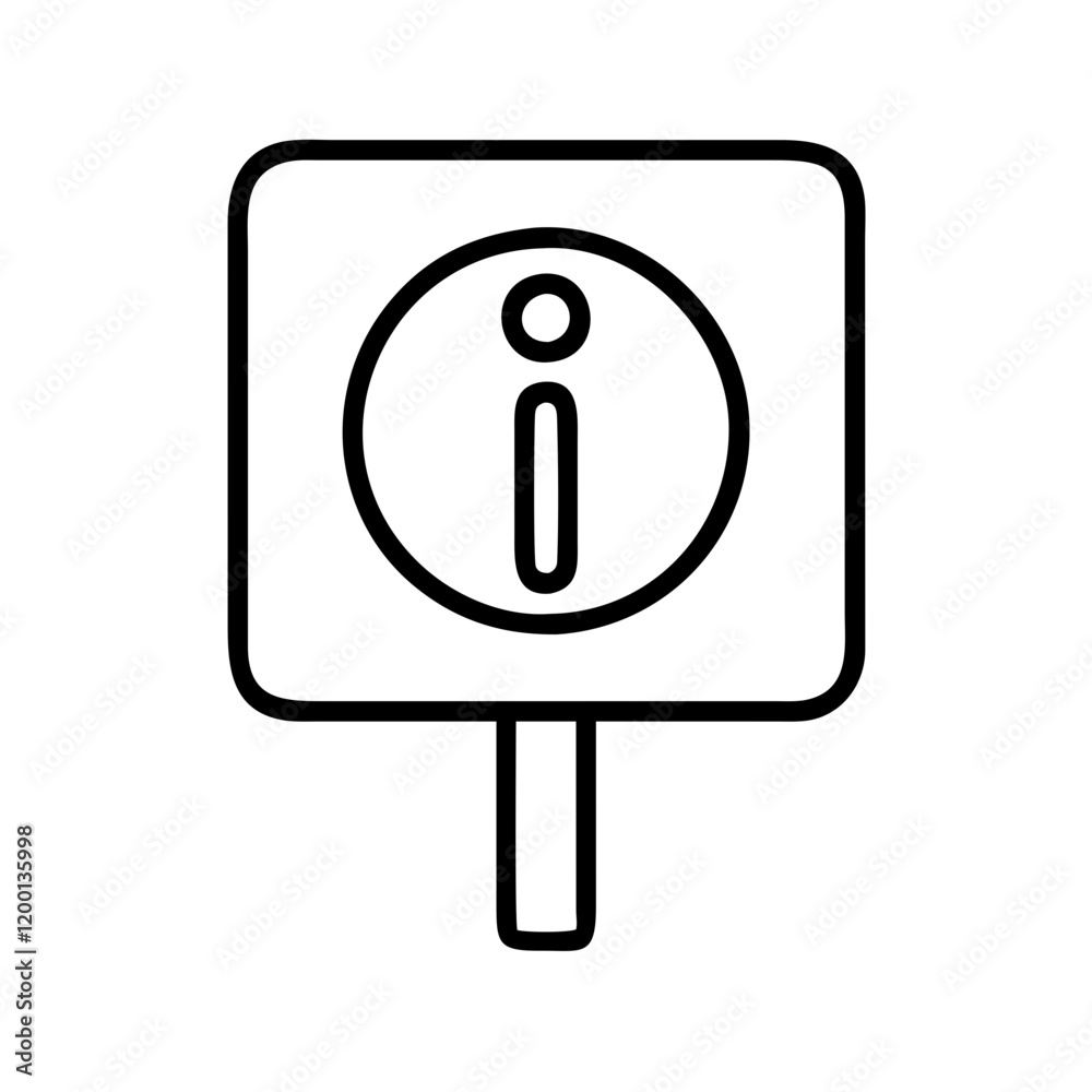 information sign icon, information sign line art - simple line art of information sign, perfect for information sign logos and icons and themed design information sign icon, information sign line art - simple line art of information sign, perfect for information sign logos and icons and themed design