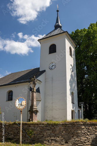 Church of Birth of Virgin Mary, Brnicko, Czech republic photo