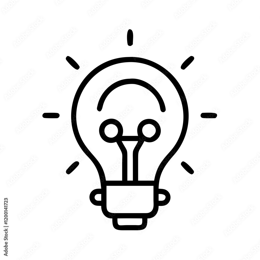 lightbulb idea icon, lightbulb idea line art - simple line art of lightbulb idea, perfect for lightbulb idea logos and icons and themed design lightbulb idea icon, lightbulb idea line art - simple line art of lightbulb idea, perfect for lightbulb idea logos and icons and themed design