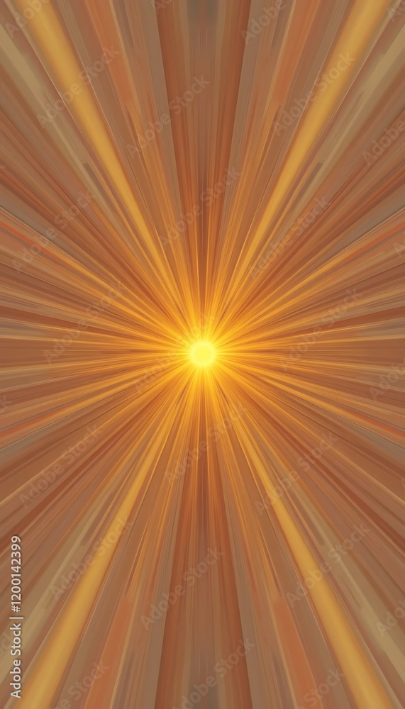 Obraz premium Abstract Radiating Light Brown Gold Hues