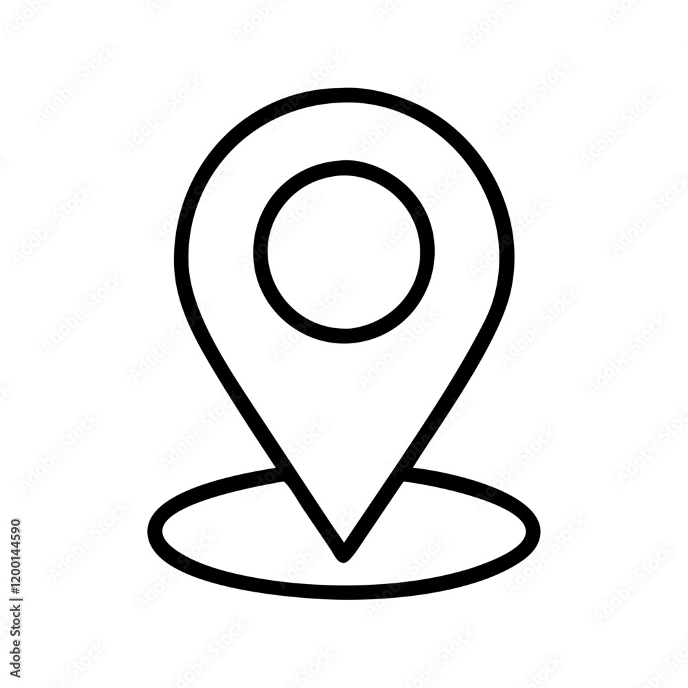 location pin icon, location pin line art - simple line art of location pin, perfect for location pin logos and icons and themed design location pin icon, location pin line art - simple line art of location pin, perfect for location pin logos and icons and themed design