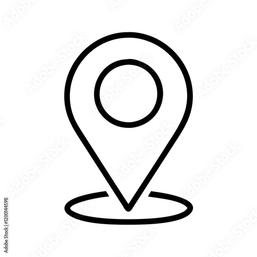 location pin icon, location pin line art - simple line art of location pin, perfect for location pin logos and icons and themed design Free Download location pin icon, location pin line art - simple line art of location pin, perfect for location pin logos and icons and themed design - GFXLoad