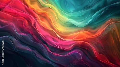 Wallpaper Mural A gradient of colors flowing into each other in an abstract style. Torontodigital.ca