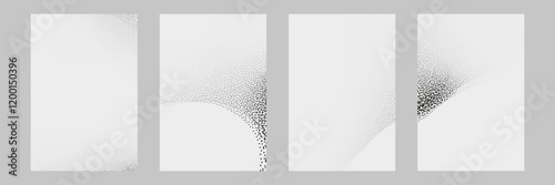 Noise grain background,dust and splashes of paint on a white background.Gradient dots.Coal shadow effect.Paint airbrush wavy sprays.photocopy effect.