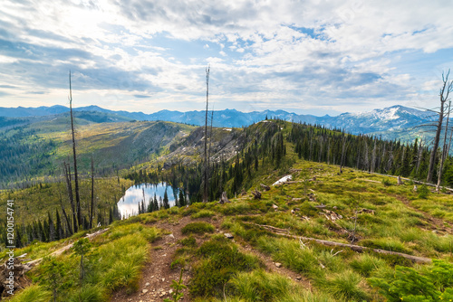 Green Ridge On Early Spring Day