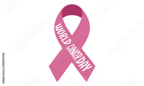 World Cancer Day observed every year on 4th february. Vector health banner, flyer, poster and social medial template design.