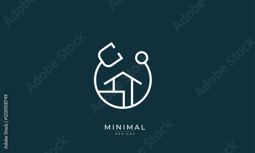 Minimal home care logo / home doctor logo 