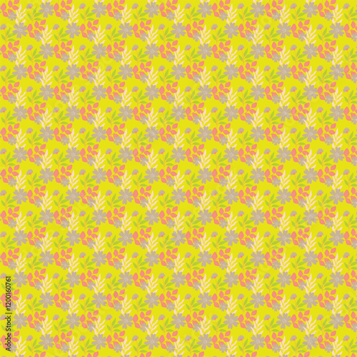 seamless pattern with flowers