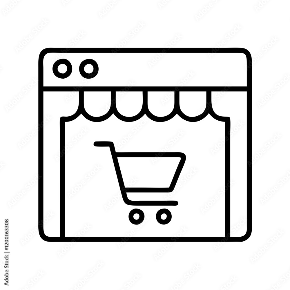 online stores icon, online stores line art - simple line art of online stores, perfect for online stores logos and icons and themed design online stores icon, online stores line art - simple line art of online stores, perfect for online stores logos and icons and themed design