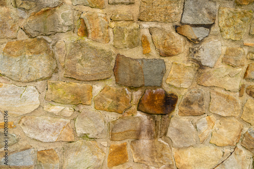 Rock elements building the wall as texture.