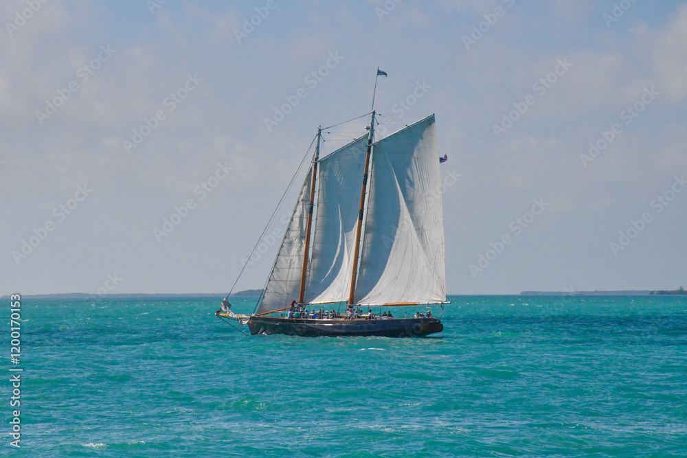 Fototapeta premium yacht in the sea