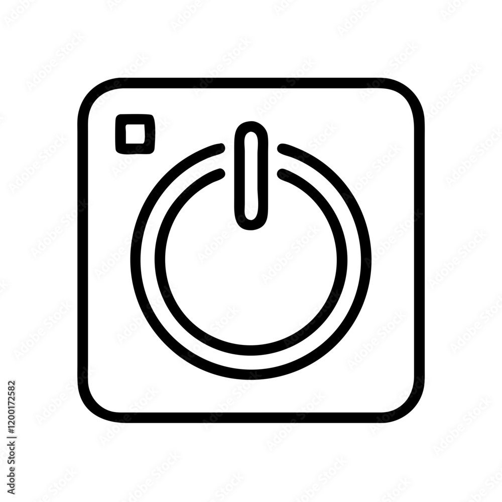 power button icon, power button line art - simple line art of power button, perfect for power button logos and icons and themed design power button icon, power button line art - simple line art of power button, perfect for power button logos and icons and themed design