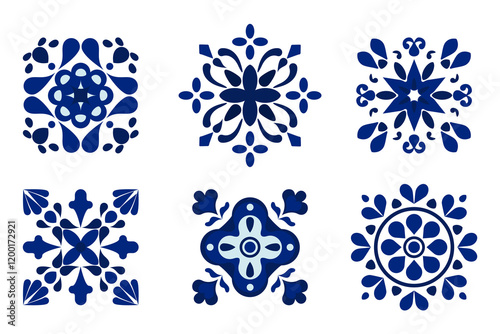 Pattern vector illustration A calm and elegant work of art with flowers blooming in bright and delicate hues. traditional design pattern For tiles, fabrics, backgrounds, carpets, wallpapers, textiles.