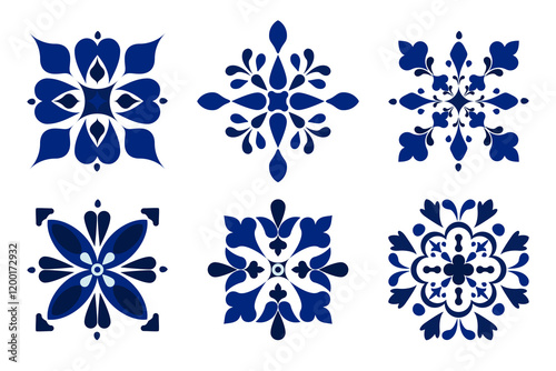 Pattern vector illustration A calm and elegant work of art with flowers blooming in bright and delicate hues. traditional design pattern For tiles, fabrics, backgrounds, carpets, wallpapers, textiles.