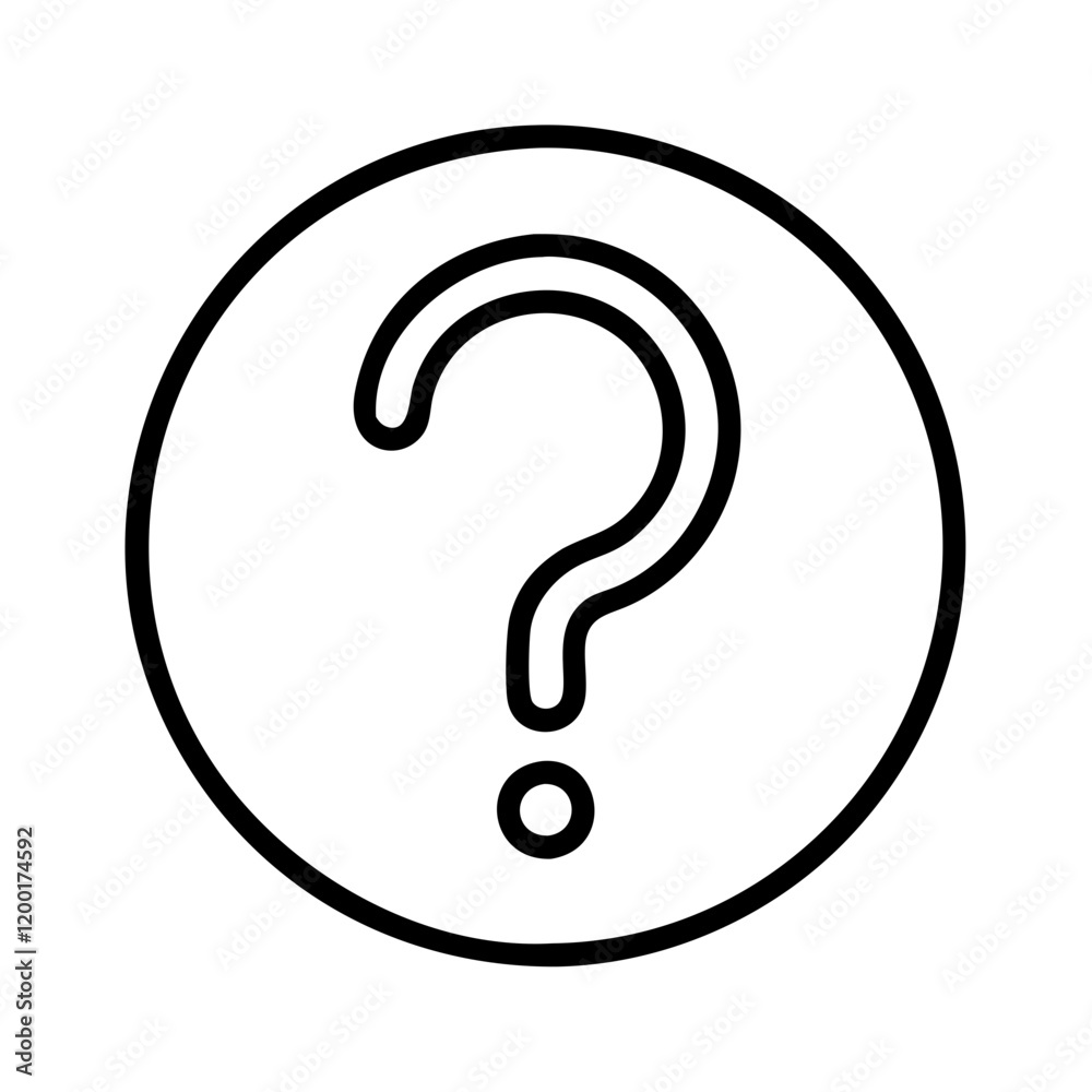 question mark icon, question mark line art - simple line art of question mark, perfect for question mark logos and icons and themed design question mark icon, question mark line art - simple line art of question mark, perfect for question mark logos and icons and themed design