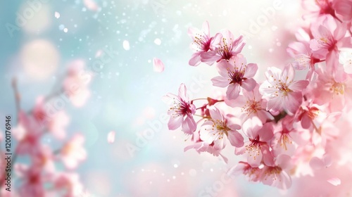 Wallpaper Mural Delicate pink cherry blossoms in bloom. Torontodigital.ca