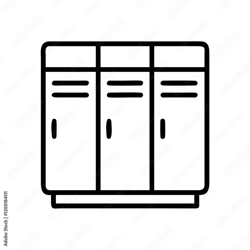 school locker icon, school locker line art - simple line art of school locker, perfect for school locker logos and icons and themed design school locker icon, school locker line art - simple line art of school locker, perfect for school locker logos and icons and themed design