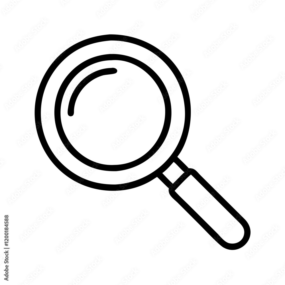 search loupe icon, search loupe line art - simple line art of search loupe, perfect for search loupe logos and icons and themed design search loupe icon, search loupe line art - simple line art of search loupe, perfect for search loupe logos and icons and themed design