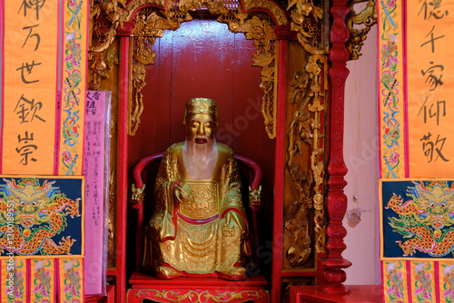 Canvas Print Guan Di chinese taoist Temple in Chinatown