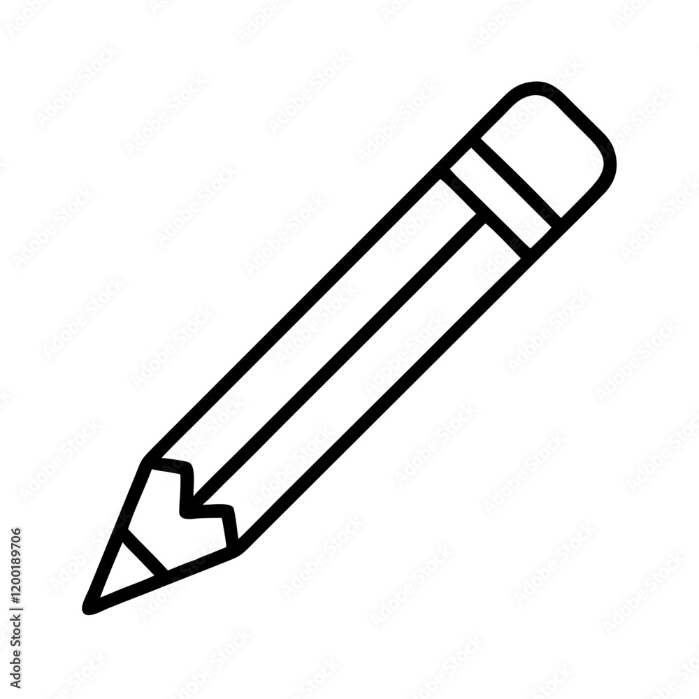 small pencil icon, small pencil line art - simple line art of small pencil, perfect for small pencil logos and icons and themed design small pencil icon, small pencil line art - simple line art of small pencil, perfect for small pencil logos and icons and themed design