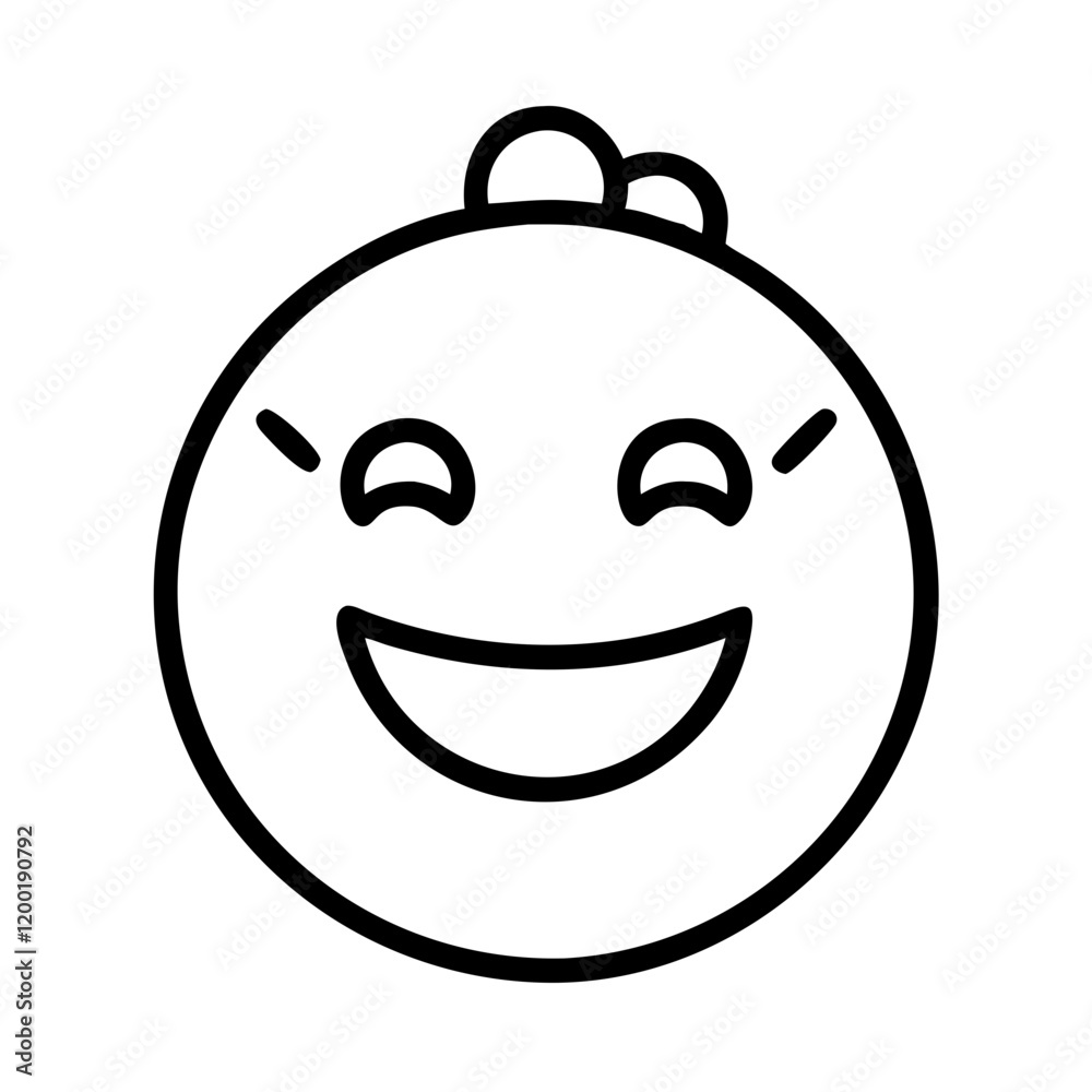 smiling ball icon, smiling ball line art - simple line art of smiling ball, perfect for smiling ball logos and icons and themed design smiling ball icon, smiling ball line art - simple line art of smiling ball, perfect for smiling ball logos and icons and themed design
