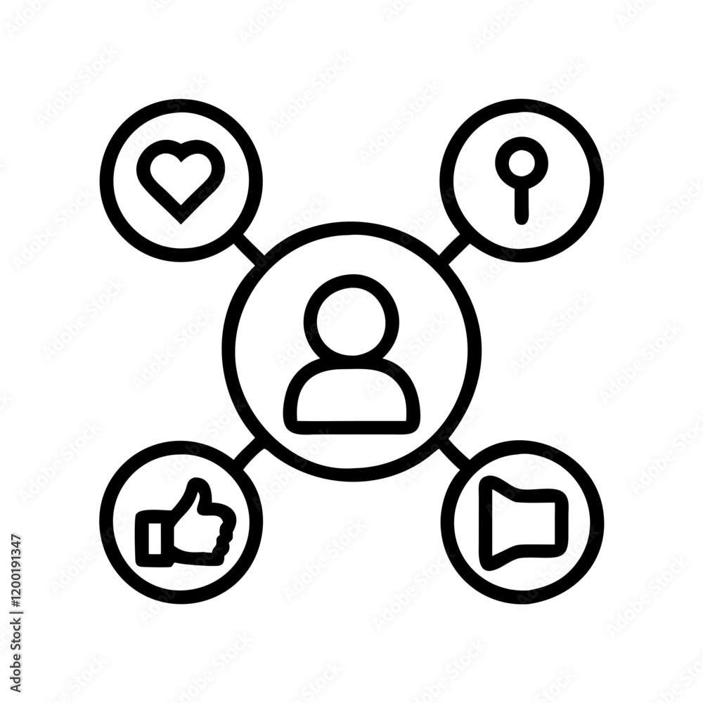 social icon, social line art - simple line art of social, perfect for social logos and icons and themed design social icon, social line art - simple line art of social, perfect for social logos and icons and themed design