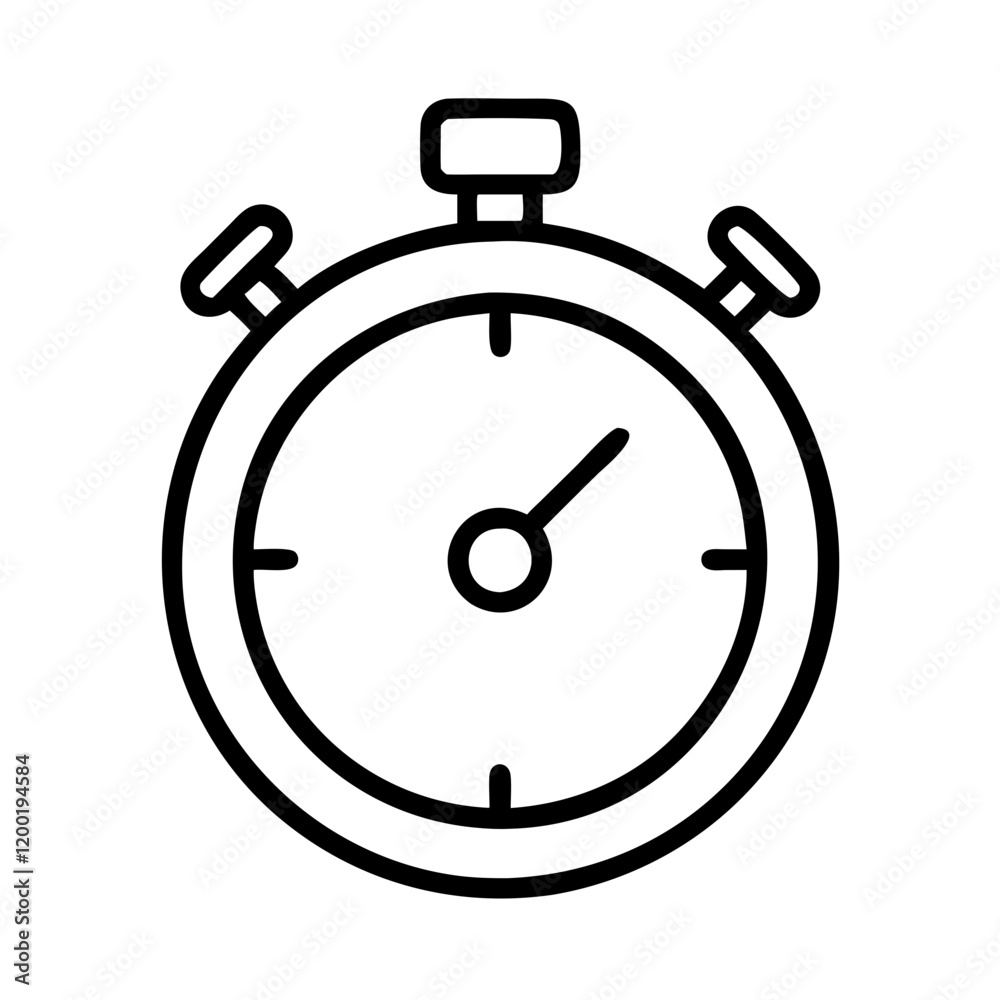 stopwatch icon, stopwatch line art - simple line art of stopwatch, perfect for stopwatch logos and icons and themed design stopwatch icon, stopwatch line art - simple line art of stopwatch, perfect for stopwatch logos and icons and themed design
