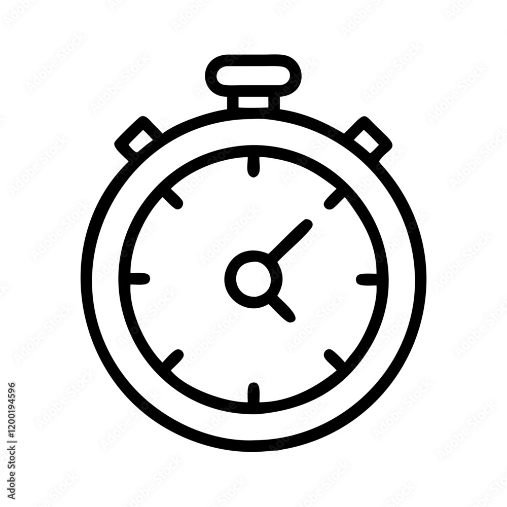 stopwatch icon, stopwatch line art - simple line art of stopwatch, perfect for stopwatch logos and icons and themed design stopwatch icon, stopwatch line art - simple line art of stopwatch, perfect for stopwatch logos and icons and themed design