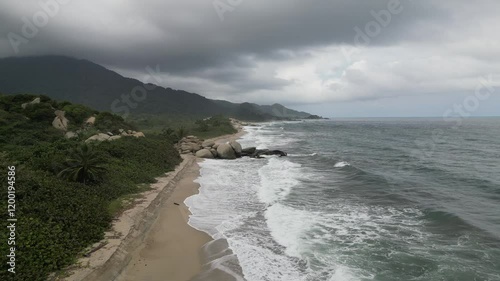 tropical beach in national park